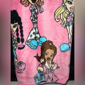 Bratz new arrival pink soft plush blanket